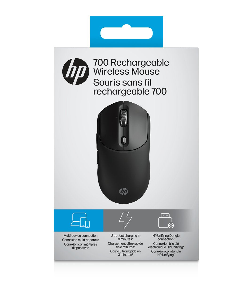 Hp Ratón Inalámbrico Recargable 700