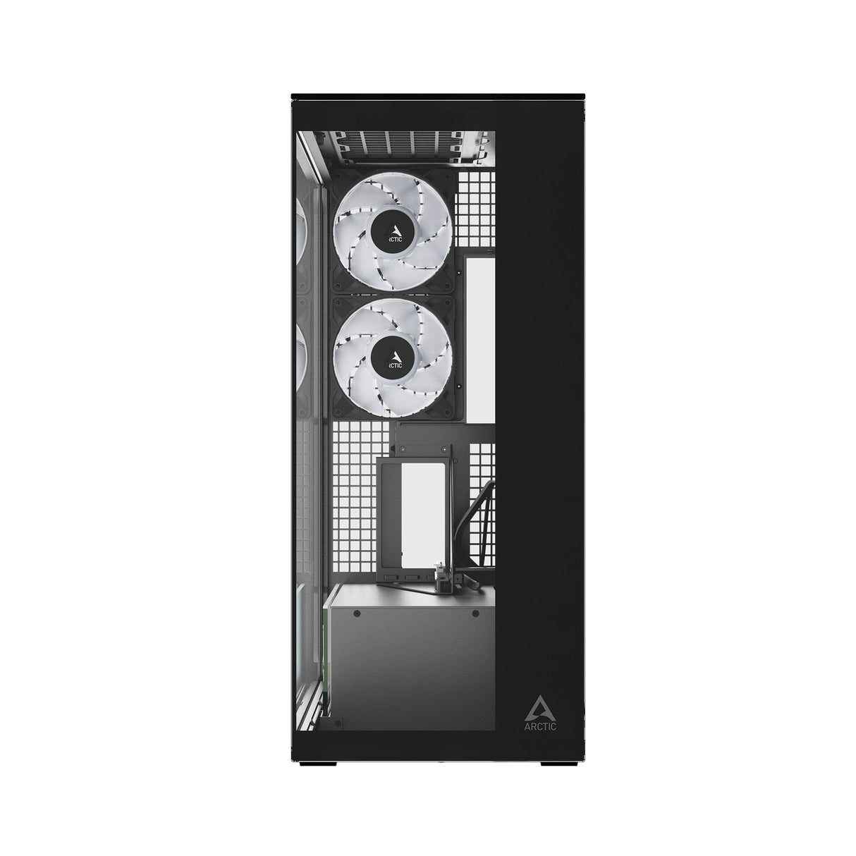 Caja Pc Arctic Xtender Vg  (Negro, Tempered Glass X 2, Klar-Glas) Acpcc00024a