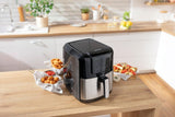 EAN 3838782543340 - Gorenje AF1700DB Sencillo 5 L Integrado 1700 W Freidora de aire caliente Negro, Metálico imagen 14