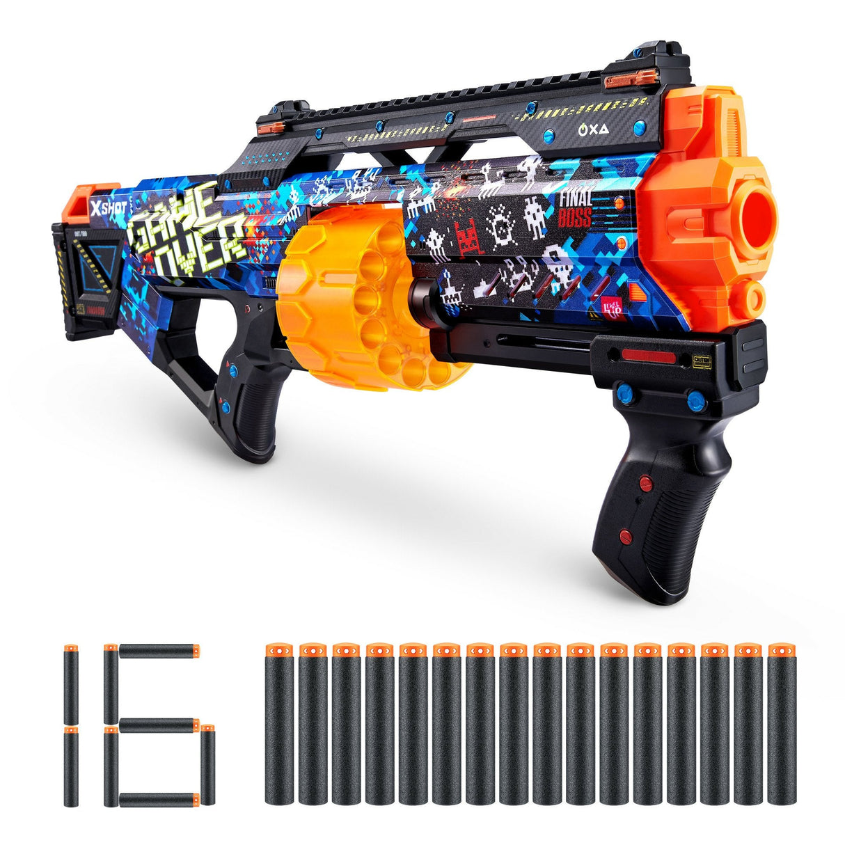 Lanzador Zuru X-Shot Skins - Last Stand Game Over, Dart Blaster 36518a