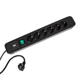 EAN 4057298095900 - Bachmann Primo 2 base múltiple 2 m 6 salidas AC Negro imagen 1
