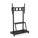 Techly Ica-Tr30 Soporte De Pie Para Pantalla Plana 2,54 M (100") Soporte De Suelo Con Ruedas Para Pantalla Plana Negro