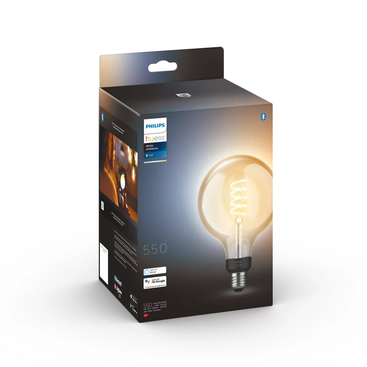 Philips Pack De Un G125 E27 Filamento Globo