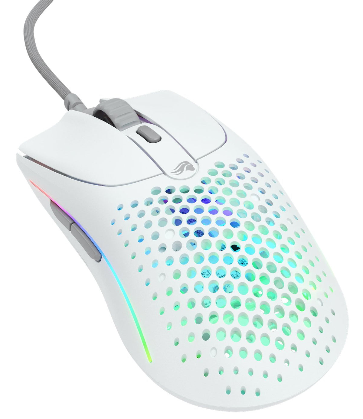 Raton  Glorious Model O 2 Usb Rgb Optical Gaming Mouse - Matte White [Glo-Ms-Ov2-Mw]