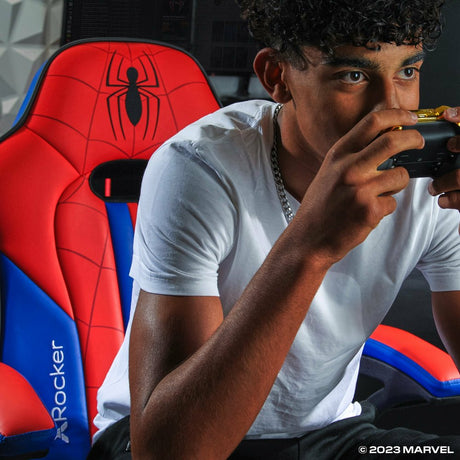 EAN 0094338211955 - X Rocker 2021195 silla para videojuegos Silla gaming Asiento acolchado Azul, Rojo imagen 7