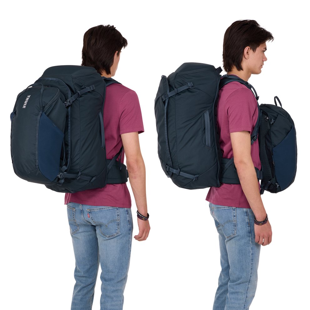 Mochila De Viaje Thule Landmark De 70 Litros - Azul Oscuro