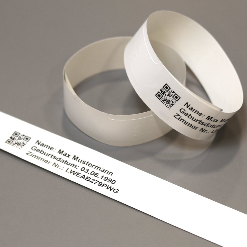 Brojoher Patientenarmbänder Erwachsen Blanco 27 9cm 200 Mck. Rolle