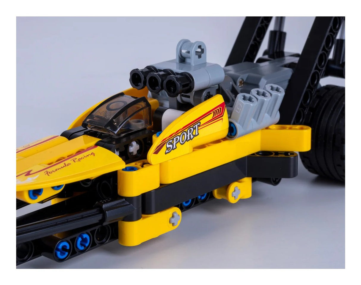 Jamara Cada Drag Racing 1:24 Bricks Amarillo