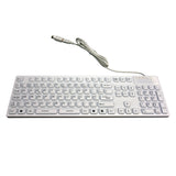 Mcl-Samar Teclado Étanche Con Cable En Silicona - Blanco
