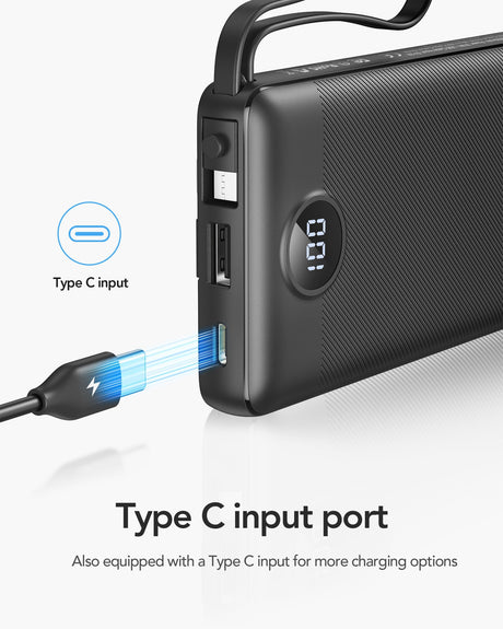 EAN 6970453554204 - VEGER C10 batería externa Polímero de litio Negro imagen 10