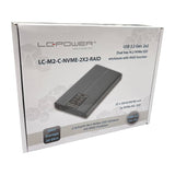 EAN 4262443280098 - LC-Power LC-M2-C-NVME-2X2-RAID caja para disco duro externo Caja externa para unidad de estado sólido (SS imagen 14