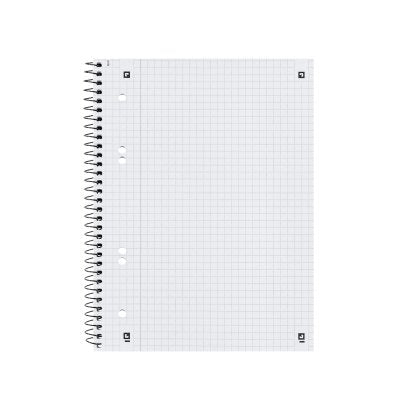 Oxford Collegeblock A5+ 80 Blatt Kariert Rand Links