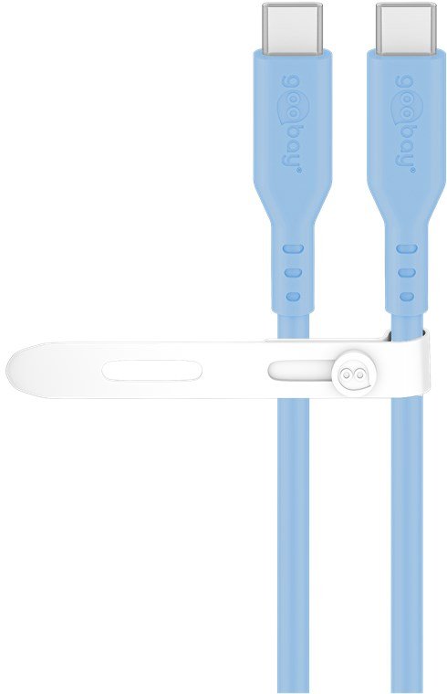 Goobay Usb-C Silicone Cable, 1.5 M, Blue