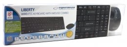 EAN 5901299902004 - Esperanza EK122K teclado Ratón incluido RF inalámbrico QWERTY Negro imagen 4