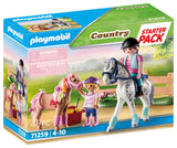 Playmobil 71259 Country Starter Pack Cuidado De Caballos Con Muchos Accesorios.
