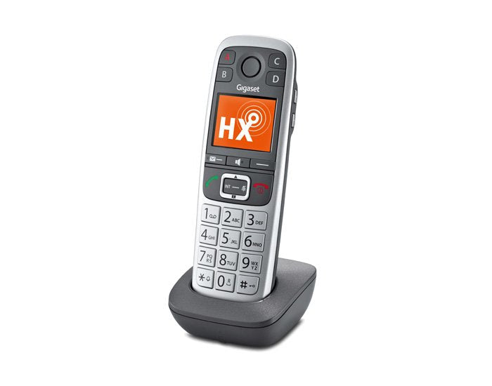 Gigaset E560hx Teléfono Dect/Analógico Gris, Plata Identificador De Llamadas