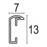 Marco De Aluminio Zep Basic Plateado 13x18 Al1s2