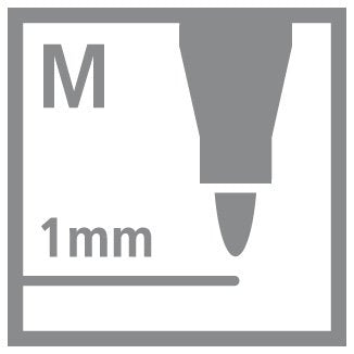Stabilo Rotulador Permanente Ohpen Universal Punta Media 1mm Caja 10 Negro