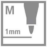 Stabilo Rotulador Permanente Ohpen Universal Punta Media 1mm Caja 10 Negro