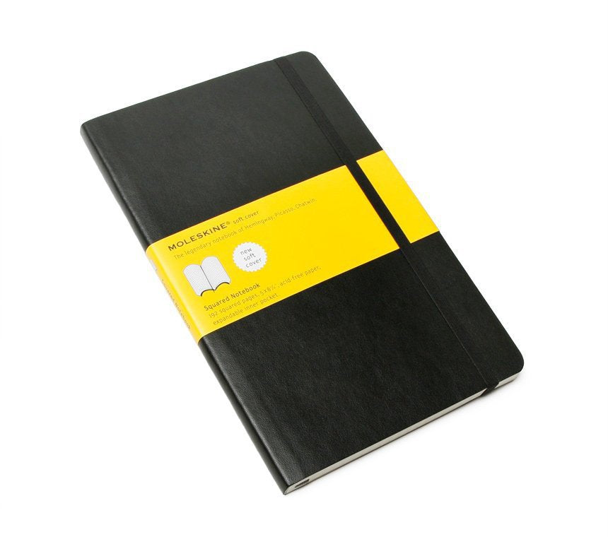 Moleskine Cuaderno Classic Tapa Blanda 240 Paginas Cuadricula Large Negro