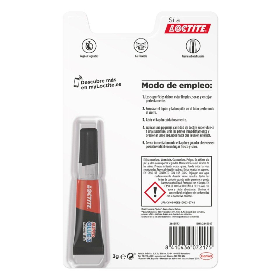 Pegamento Instantaneo 3gr Loctite Power Flex