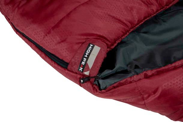 High Peak Redwood -3 L, Saco De Dormir Rojo Oscuro/Gris 23092