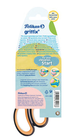 Tijera Pelikan Griffix Universal Corte Recto Negro, Naranja