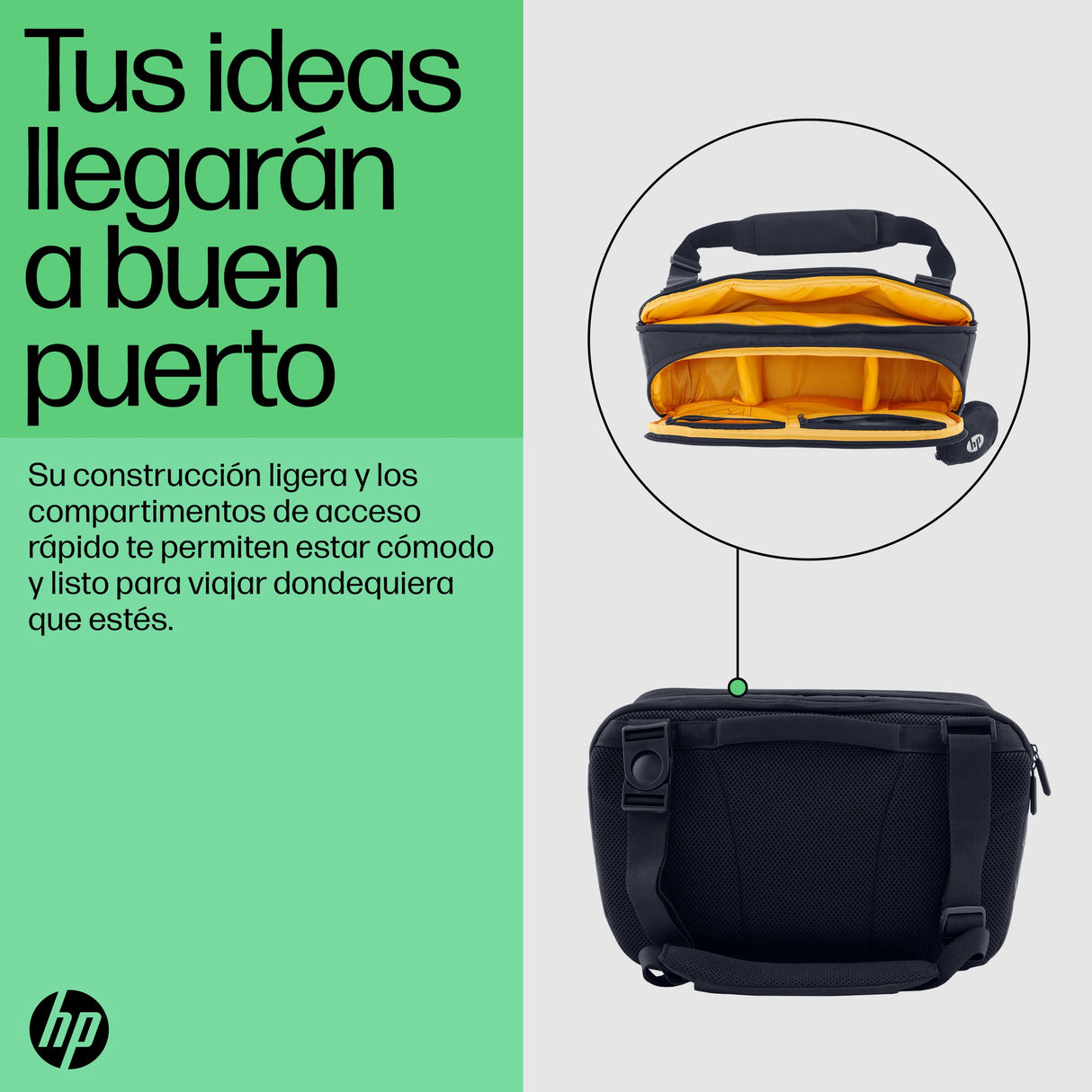 EAN 0196786247897 - HP Creator 13.3 Dark NavyLaptop Sling 33,8 cm (13.3") Mochila bandolera Marina, Amarillo imagen 6
