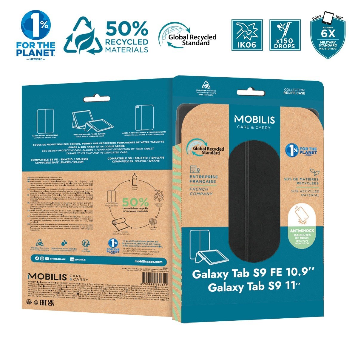 Mobilis Case For Galaxy Tab S9 Fe 10.9''