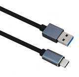 Cable Helos, Conector Usb 3.1 A / Usb Type-C  St., Premium, 1,0 M, Negro
