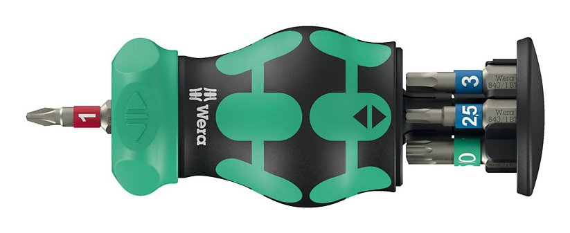 Wera Bicycle Set 5, 2025, Conjunto De Bits Negro/Verde, 7 Partes, 1/4 ", Con Función De Trinquete 05004186001