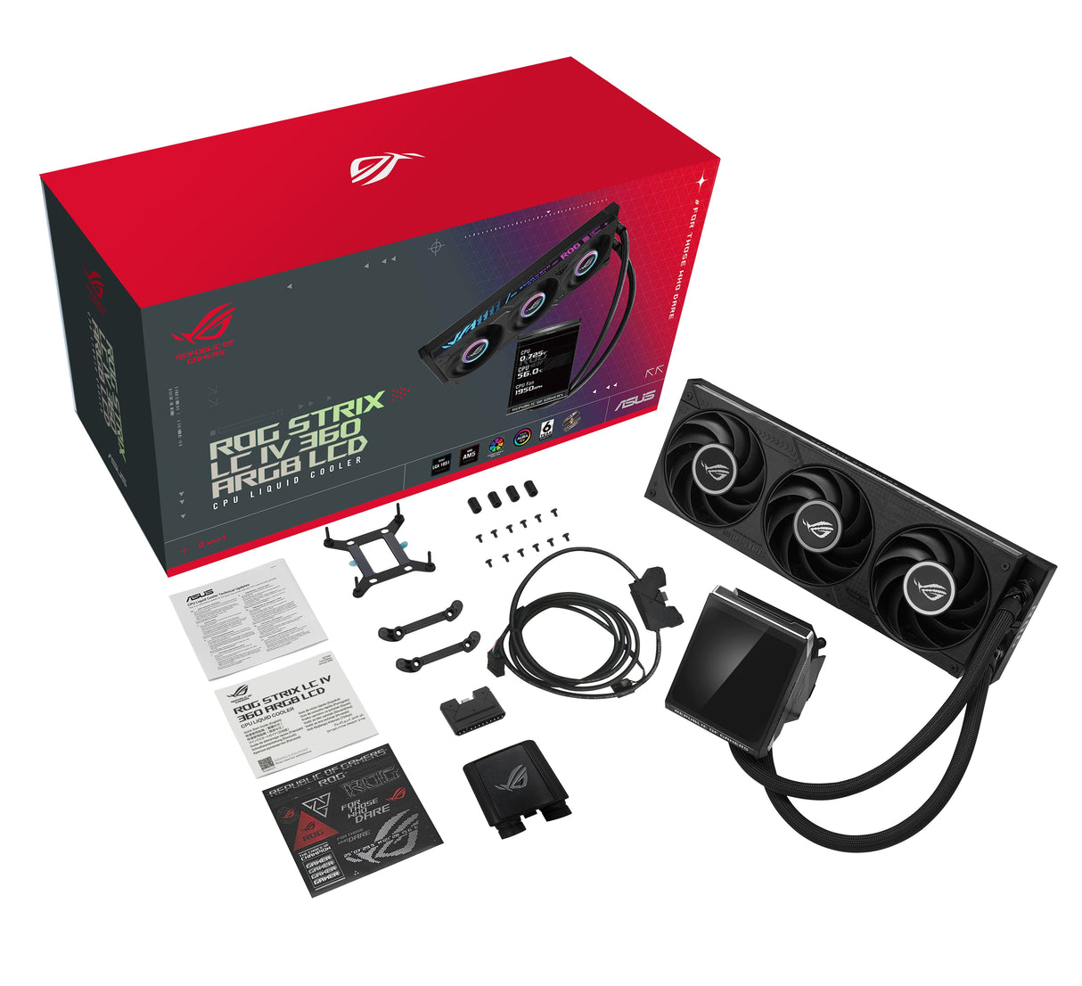 Asus Rog Mrix Lc Iv 360 Argb Lcd Negro