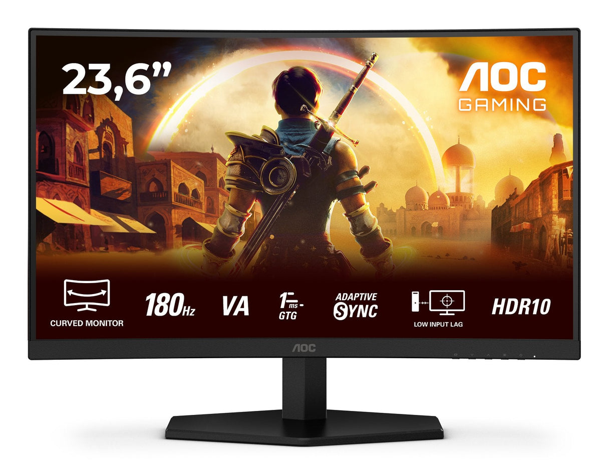 Monitor Aoc G4 C24g42e  (23.6") 1920 X 1080 Pixeles Full Hd Led Negro, Rojo