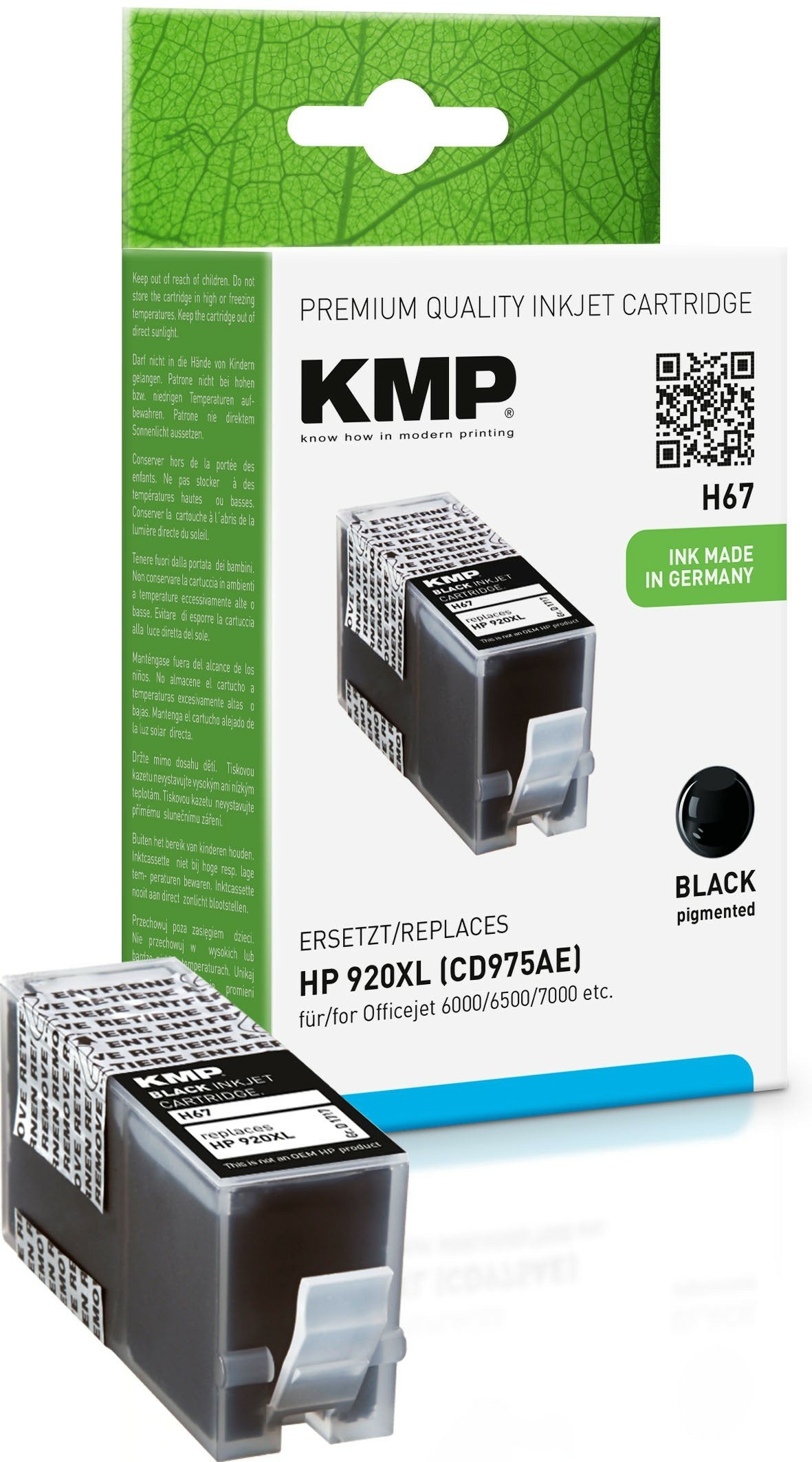 Tinta Compatible Hp 920xl Kmp H67 Negro 1 Pieza(S)