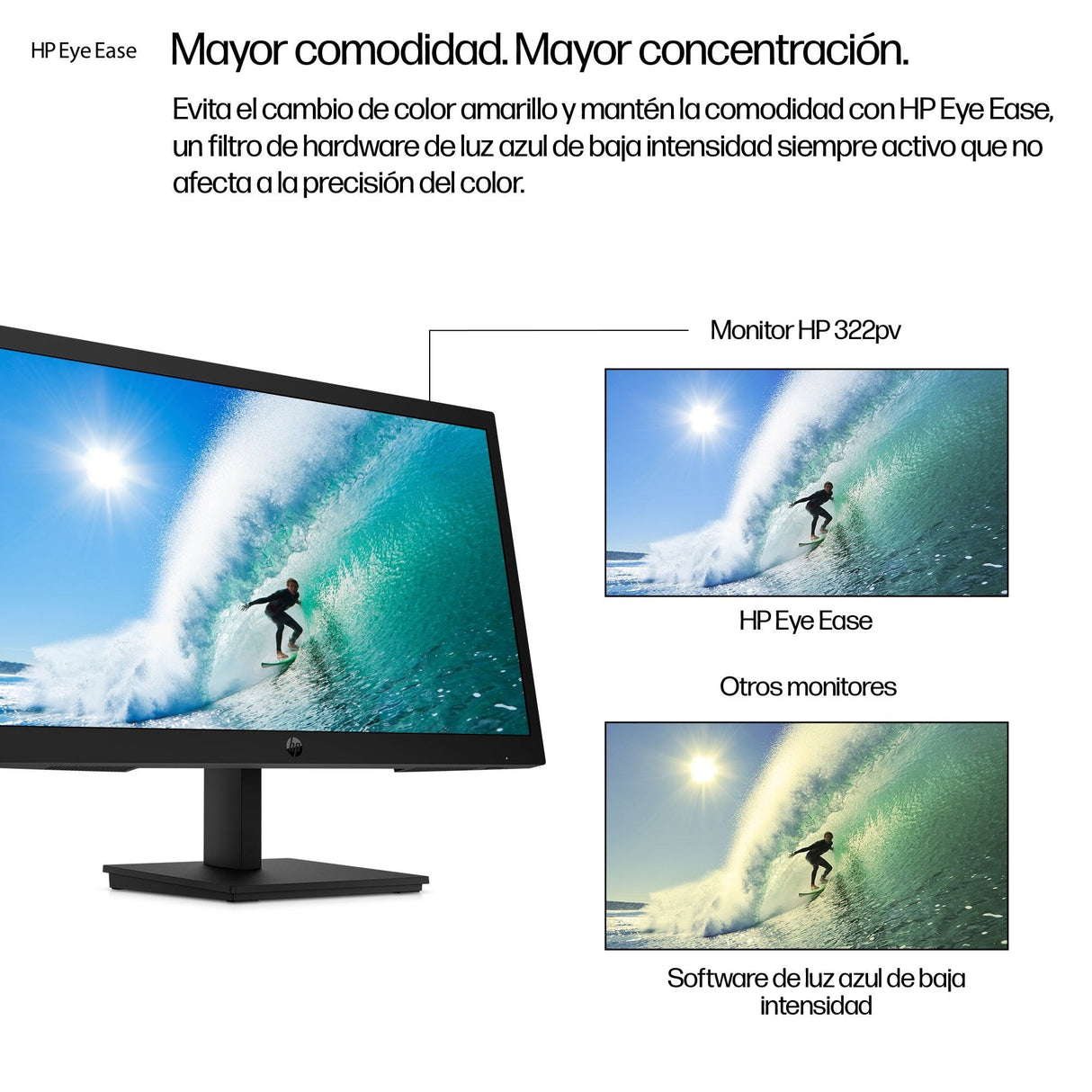 EAN 0198122208715 - HP Series 3 Pro 21.45 inch FHD Monitor - 322pv pantalla para PC 54,5 cm (21.4") 1920 x 1080 Pixeles Full  imagen 17