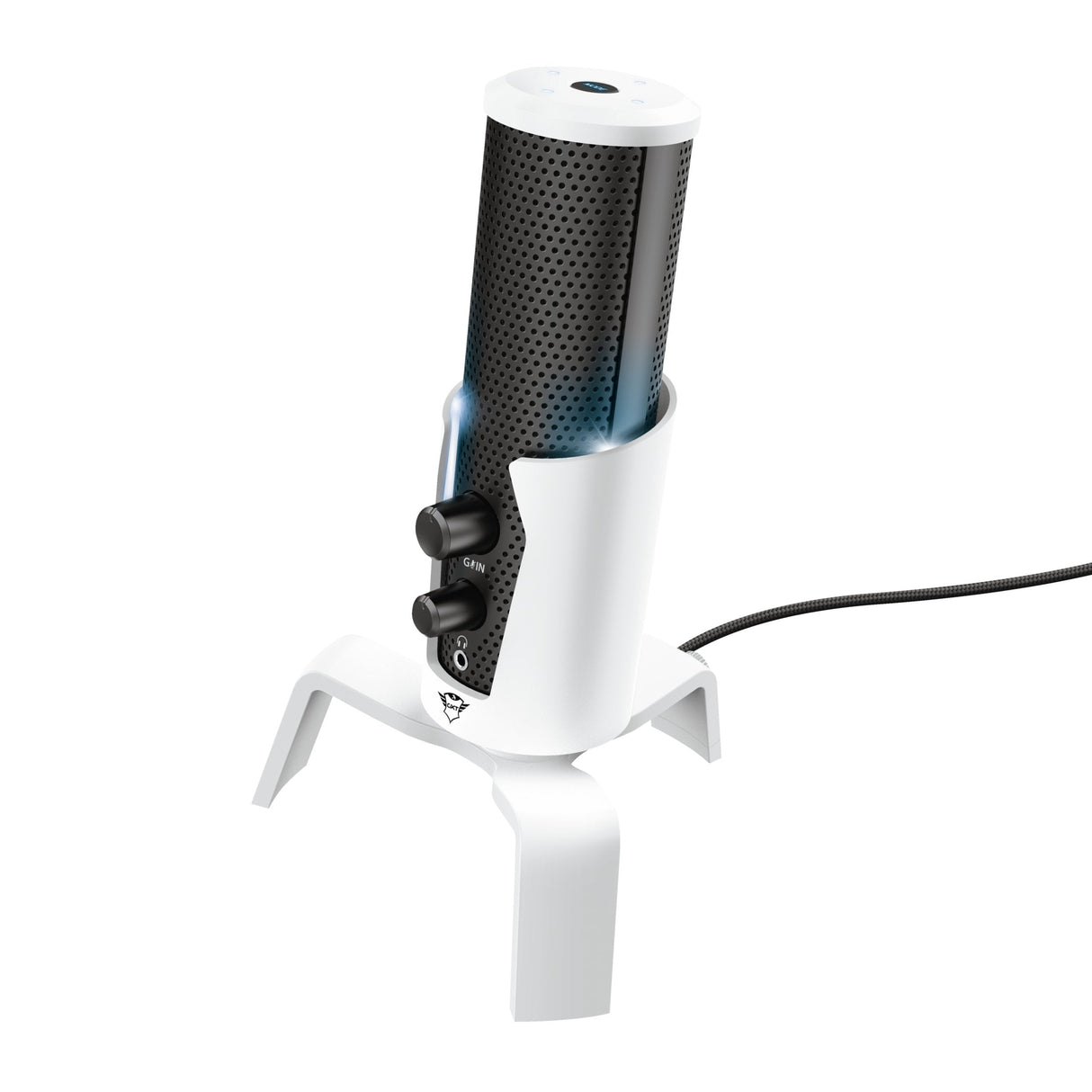 Microfono Trust Gxt 258w Fyru Usb 4 In 1- Patron Cardioide/Bidireccional/Estereo/Omnidireccional - Latencia Cero - Iluminacion Led 5 Colores   24257