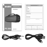 EAN 6438162021740 - SVEN PS-360 altavoz portátil o de fiesta Altavoz monofónico portátil Negro 24 W imagen 11
