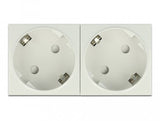 Toma De Corriente Delock Easy 45 Con Contacto De Puesta A Tierra, Disposición De 45 °, 2 Vías Expandible 45x45 Mm
