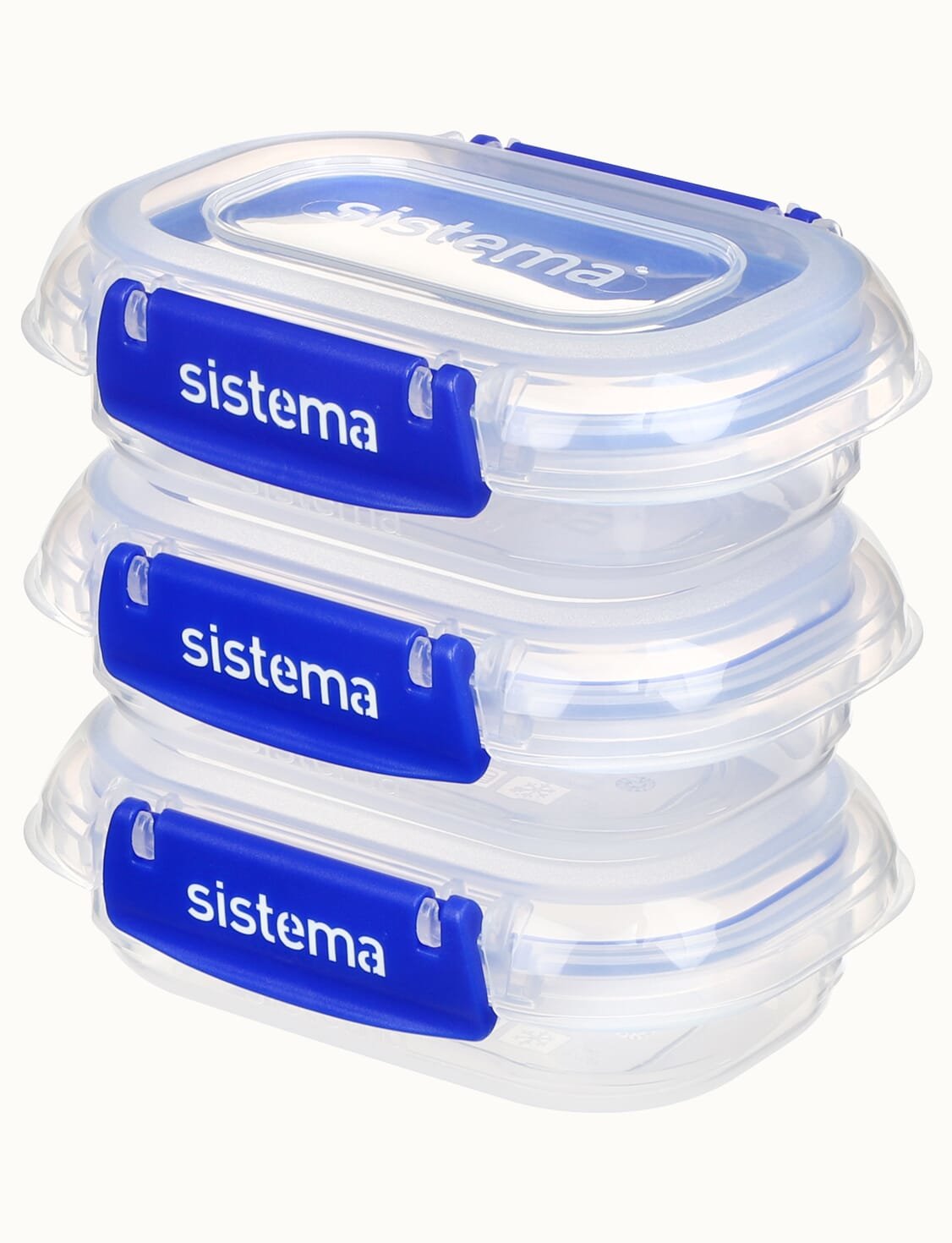 Simema Fiambrera Set Klip It Plus 3 X 180 Ml Azul