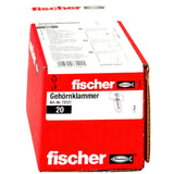 Fischer Heltsklammer Gray, 20 Piezas, Para La Audición De Ciervos Y El Krucken 073121