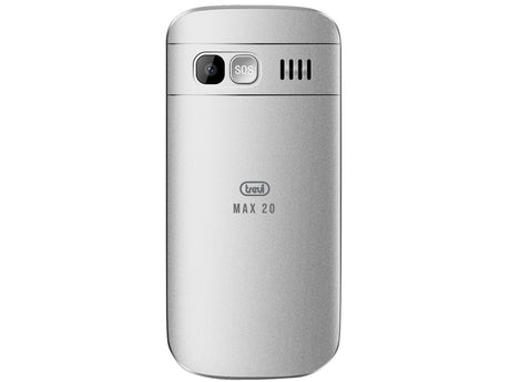 EAN 8011000039404 - Trevi Max 20 4,5 cm (1.77") 160 g Plata Teléfono para personas mayores imagen 3