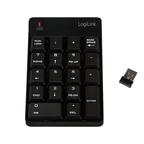 EAN 4052792029864 - LogiLink ID0120 teclado numérico Portátil RF inalámbrico Negro imagen 1