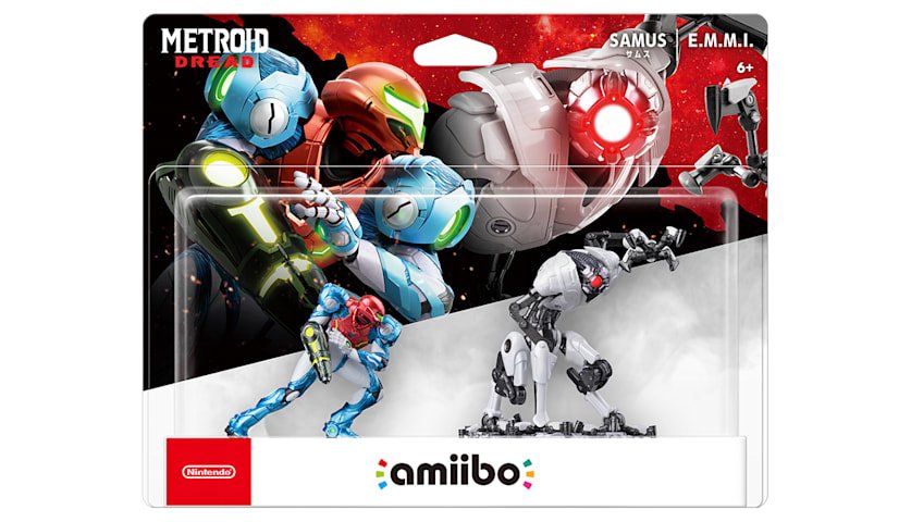 Nintendo Amiibo Twin Pack Samus And E.M.M.I.-Metroid Dread