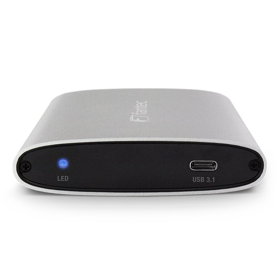 Fantec Alu-25u31 Caja De Aluminio 2,5" Usb 3.1 Para Sata Hdd/Ssd, Plateada