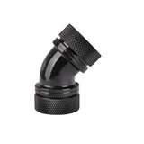 K Thermaltake Pacific Petg Tube 45-Degree Dual Compression 16mm Od - Negro