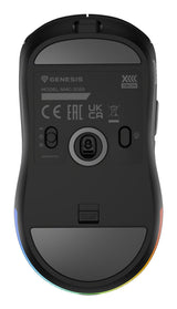 Raton Gaming Genesis Zircon Xiii Customizable Inalambrico 26000 Dpi Negro