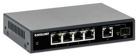 EAN 0766623561822 - Intellinet 561822 switch Gigabit Ethernet (10/100/1000) Energía sobre Ethernet (PoE) Negro imagen 2