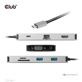 Club3d Usb-9-In1-Hub Usb-C > Hdmi/Vga/2xusb/Usb-C/Rj45/Sd Retail