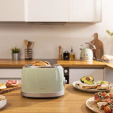 Tostadora Vertical Cecotec Toast And Taste 800 Vintage Light Green
