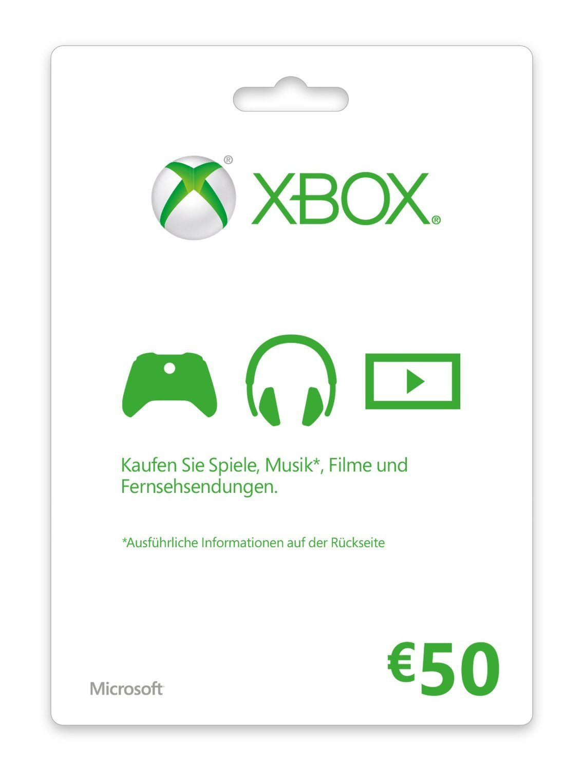 Ms Esd Gift Card Xbox Live Agency Online 50 Euro